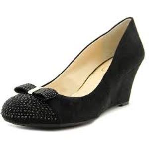 NIB Jessica Simpson Sammi Black Wedges 5.5M